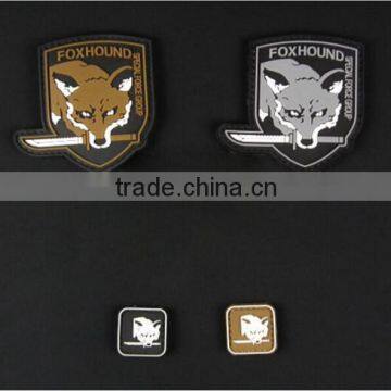 Metal Gear Solid Mgs Fox HOUND SPECIAL FORCE GROUP PVC Rubber STICK-ON Patch