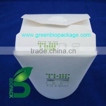 Disposable PLA food box with specially cover