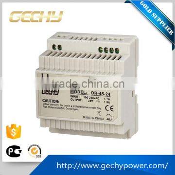 DR-45-24v,2a, Din rail series 30w 5v,12v,24v,AC/DC Guide type Din Rail Switching Power Supply