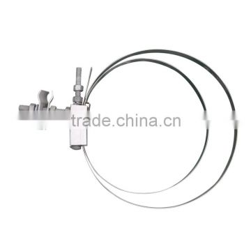 Steel down lead clamp