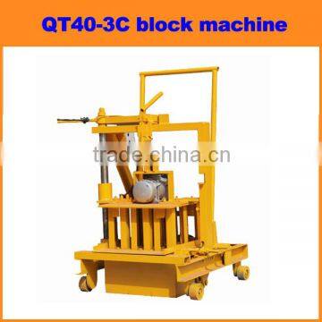 QT40-3C manual concrete block moulding machine/small scale industries machines