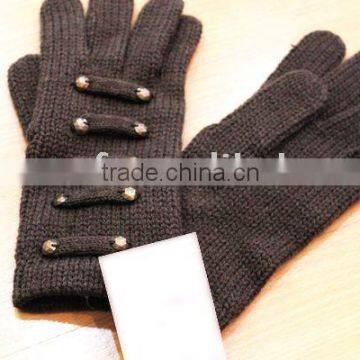 fashion knitted acrylic glove