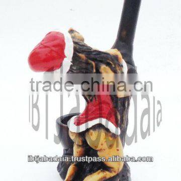 Figurine Shaped Hand Crafted Smoking Pipes - Christmas Girl