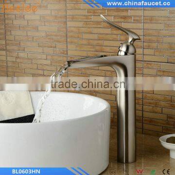 2016 New Modle Nickel Brushed Waterfall Bathroom Tap photo-4