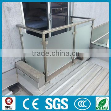 safety laminated glass balustrades for staircase and deck