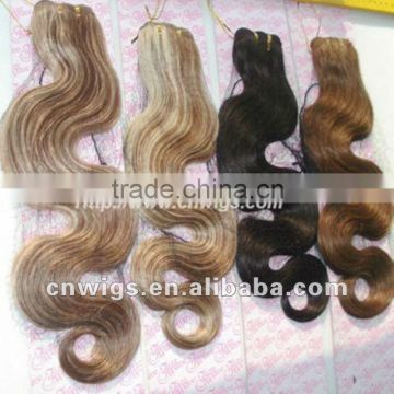 QUALITY machine weft human hair ( body wave )