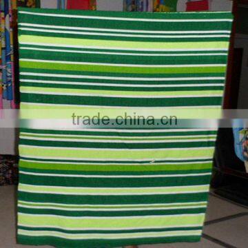 promotion blue and white striped printed beach towel