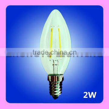 New seller UL RoHS decorative Dimmable candle C32/B10 LED filament bulb with cheap price