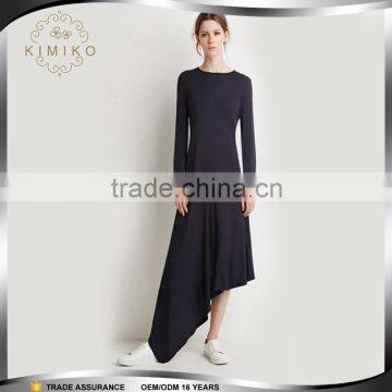 Women Fashion Asymmetrical Long Sleeve Dresses Wholesale