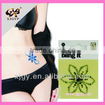 Jewelry body tattoo stickers crystal/diamante/rhinestone/gem sticker GEM100113