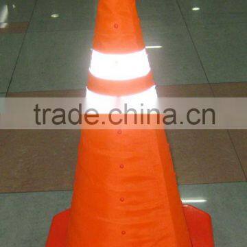 NEW 2016 orange flexible traffic cone height 55cm/55cm folding road cone with light/light weight traffic cone