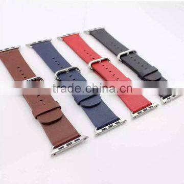 Luxury Color Stripe for Apple Watch Bands , Beautiful Leather Watchband for Apple Watch