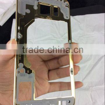 24 kt gold plated Middle plate for samsung galaxy s6 replacement