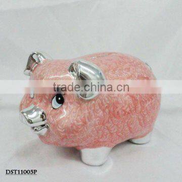 New design ceramic pig shaped piggy banks