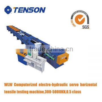 Tenson Computerized Electro-hydraulic Servo Horizontal Tensile Testing bench for metal chain