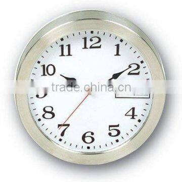 Round metal clock