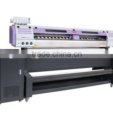 Polyester flag printing machine with dual DX7 heads two sides printing