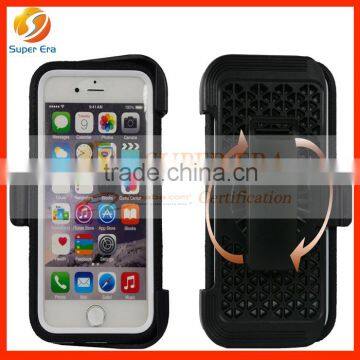 factory price For Apple Iphone 6/ 6s / 6s plus/6plus heavy support rack 360 degree pvc rotating mobile phone protective case