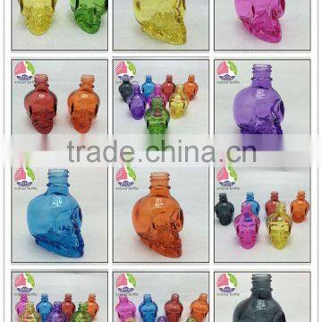 30ml 60ml 120ml Skull bottle glass dropper bottle childproof cap for e liquid