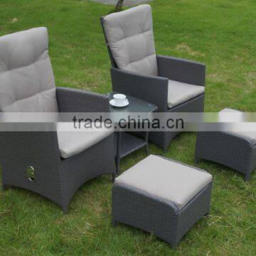 HOT SALE rattan garden furniture lounge set outdoor adjustable wicker lounge set adjustable lounge set                        
                                                                                Supplier's Choice