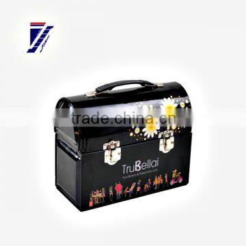 printed bag shape tin box/with handle bag shape tin box