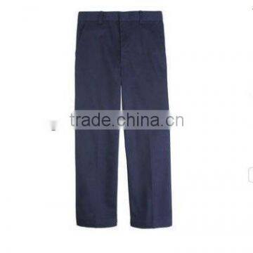 Cotton new style boys blue pants uniforms sample