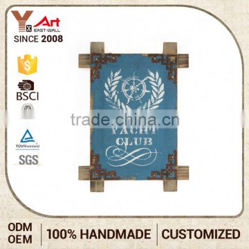 Customized Logo Wall Plaque Antique Door Wall Art Panels Direction Sign Board