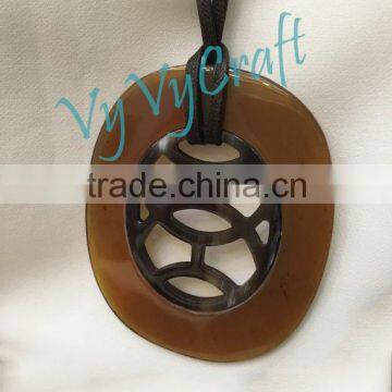 Buffalo horn jewelry, buffalo horn pendant VVP-169