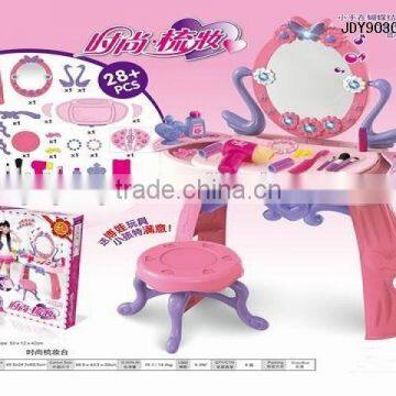 Hot Selling Kid Toy Multifunctional Dressing Table With Music ,Play House Toy Plastic Toy Pretend Play