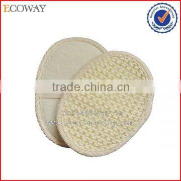 hotel disposable oval bamboo baby loofah sponge