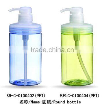 600ml body lotion bottle shampoo plastic Liquid soap empty pump pressure spray bottle