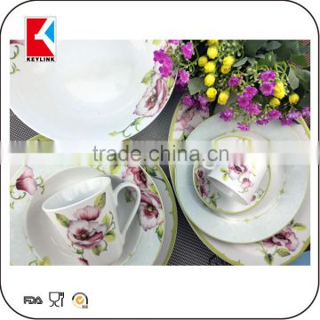 bulk item elegant flower design 16pcs porcelain set bavaria porcelain dinner set