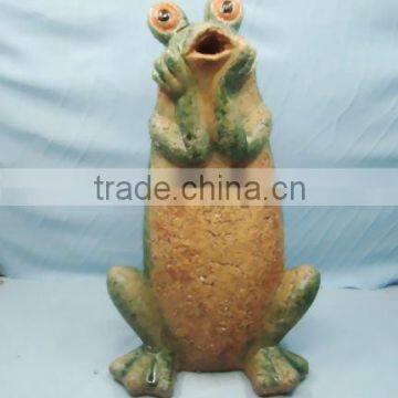 garden decoration, ceramic garden frog