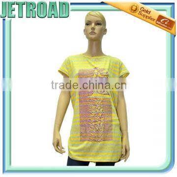 Women's Hip Long Blouse Cap Sleeves Ruffled Side Seam Designs for Fat Women photo-6