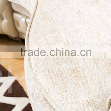 Living Room Classical French Furniture Fabric Button Beige Corner Sofa AL043