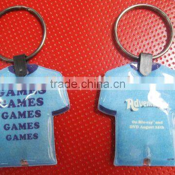 T SHIRT SHAPE PVC LED KEY CHAIN