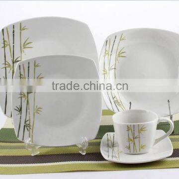 20pcs square dinner set /square porcelain/ceramic dinner set