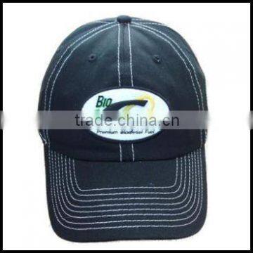chino twill felt embroidery sport cap washed baseball cap