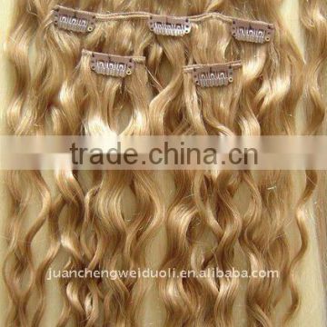 very well Clipin hair remy human hair