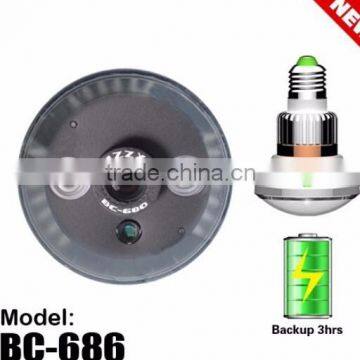 BC-686 Series Emergency Backup Bulb-shapped CCTV Security DVR Camera