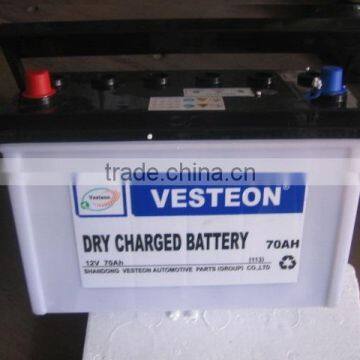 N100 12V 100ah Lead Acid Dry Charged Car Battery for starting