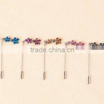 Design Crystal Floral Hijab Pins Muslim Hijab Pins Wholesale Women Fashion Scarf Pins