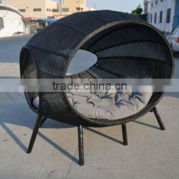 Hotsale Garden PE Rattan Round Sunbed