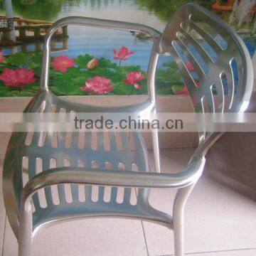 Outdoor Morden Aluminum Furniture Stacking Armchair YC023 photo-3