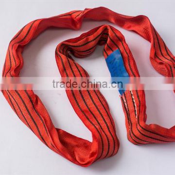 25T high tensile round sling for lifting oil can and wooden crate