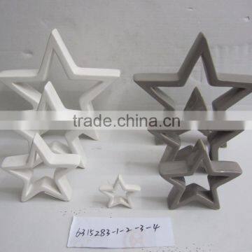 Star shaped ceramic adult christmas crafts