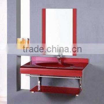 free standing basin red