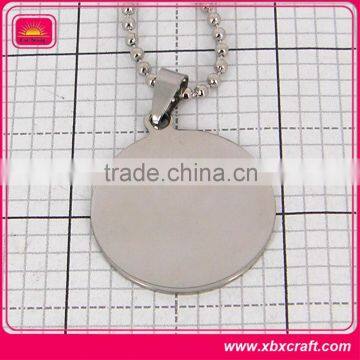 Printing logo custom engraved dog tag necklace