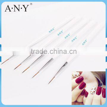 ANY Wood Handle Nail Design Japanese Art Brushes for Nail Care