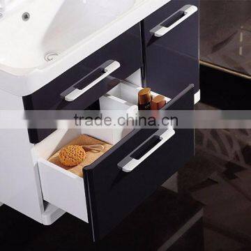 ROCH 8030 Wall Hung Solid Wood Bathroom Vanity High Gloss Varnish photo-3